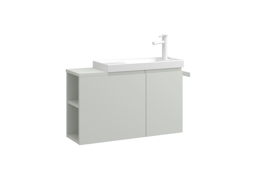 Meuble Vasque "Ferla 80" - 80 x 22 x 45 cm - Matte Cashmere