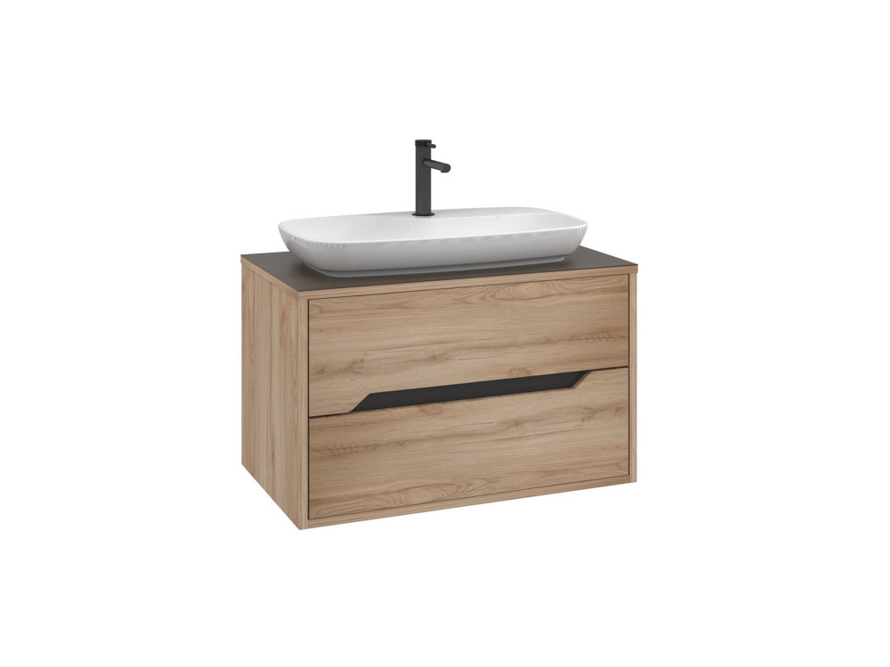 Meuble Vasque "Galia 80 v2" - 80 x 50 x 50 cm - Oak
