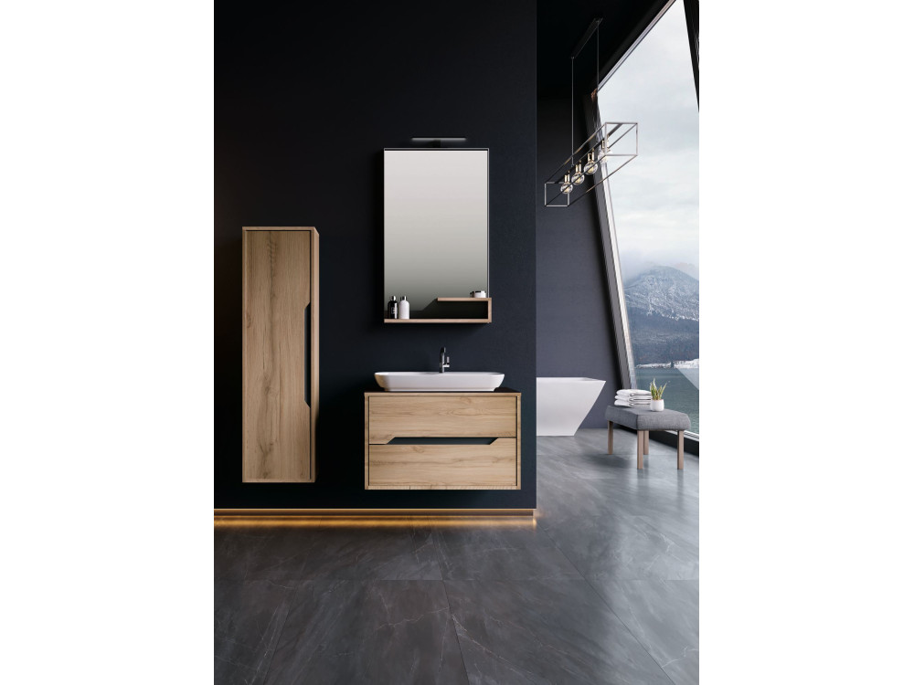 Meuble Vasque "Galia 80 v2" - 80 x 50 x 50 cm - Oak