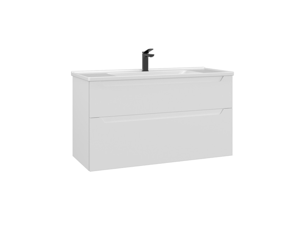 Meuble Vasque "Messina 100 v2" - 100 x 45 x 55 cm - Matte White