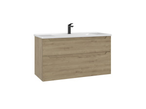 Meuble Vasque "Messina 100 v2" - 100 x 45 x 55 cm - Oak
