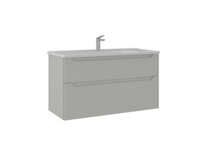 Meuble Vasque "Messina 100 v2" - 100 x 45 x 55 cm - Matte Cashmere