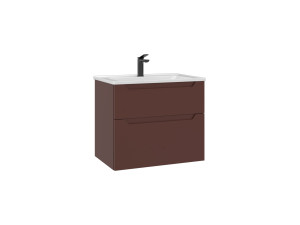 Meuble Vasque "Messina 65 v2" - 65 x 45 x 55 cm - Matte Red