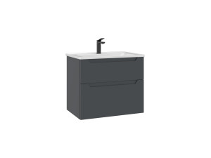 Meuble Vasque "Messina 65 v2" - 65 x 45 x 55 cm - Matte Anthracite