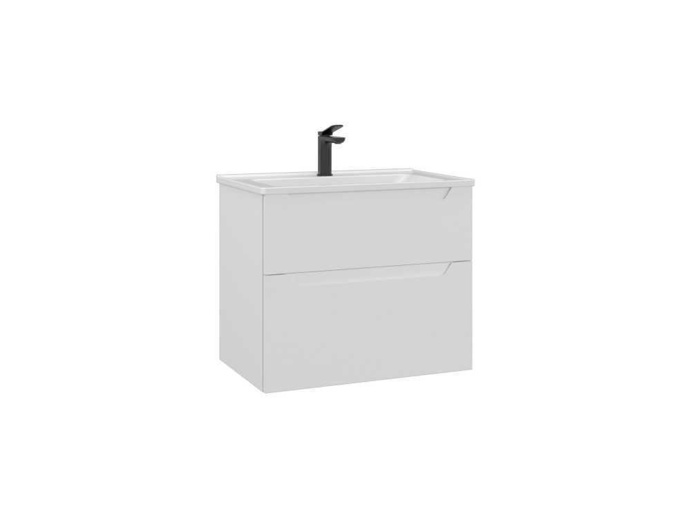 Meuble Vasque "Messina 65 v2" - 65 x 45 x 55 cm - Matte White