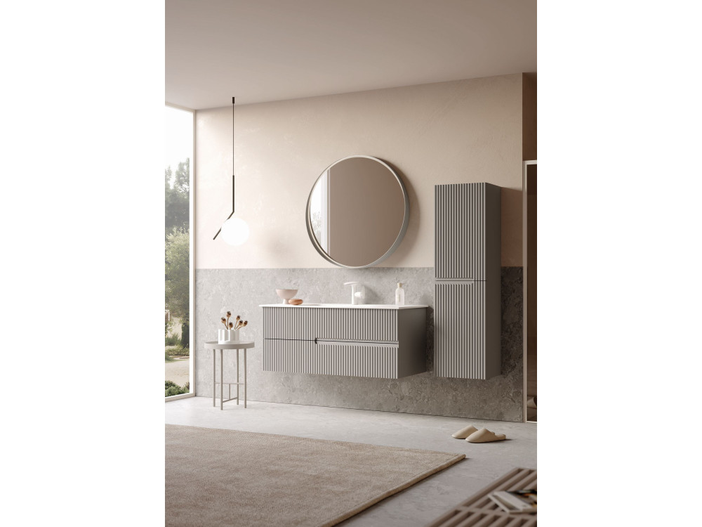 Meuble Vasque "Moonlight 120" - 121 x 51 x 51 cm - Matte Mink