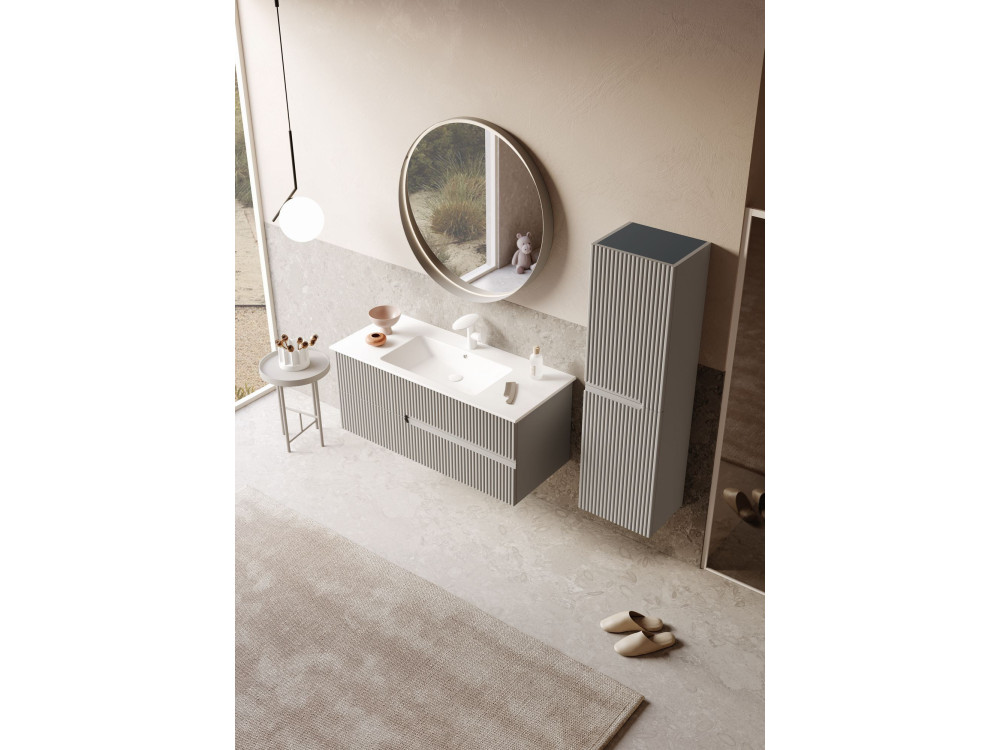 Meuble Vasque "Moonlight 120" - 121 x 51 x 51 cm - Matte Mink