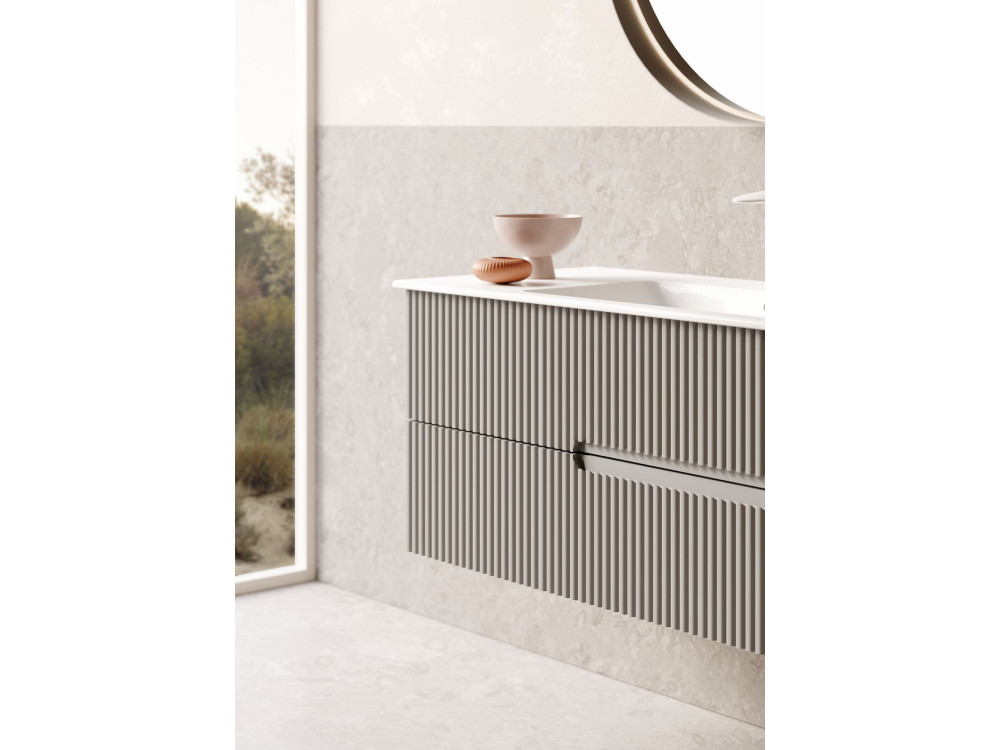 Meuble Vasque "Moonlight 120" - 121 x 51 x 51 cm - Matte Mink