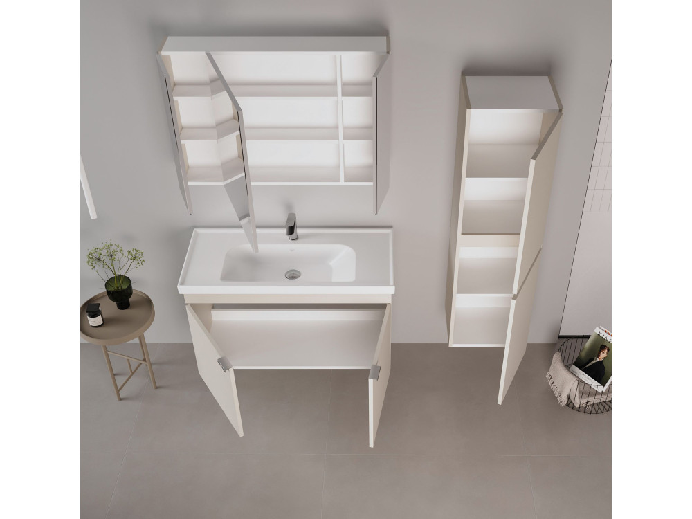 Meuble Vasque "Desna 100" - 100 x 45 x 58 cm - Sand