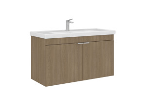 Meuble Vasque "Desna 100" - 100 x 45 x 58 cm - Sonomo Oak