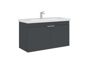Meuble Vasque "Desna 100" - 100 x 45 x 58 cm - Matte Anthracite