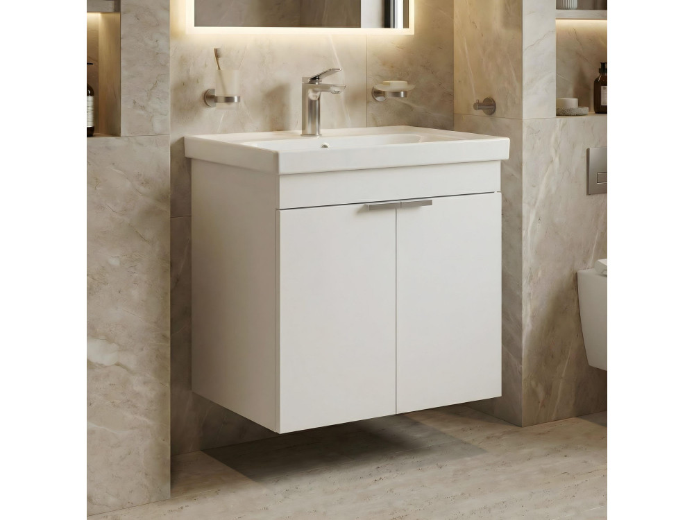 Meuble Vasque "Desna 60" - 60 x 45 x 58 cm - Matte White