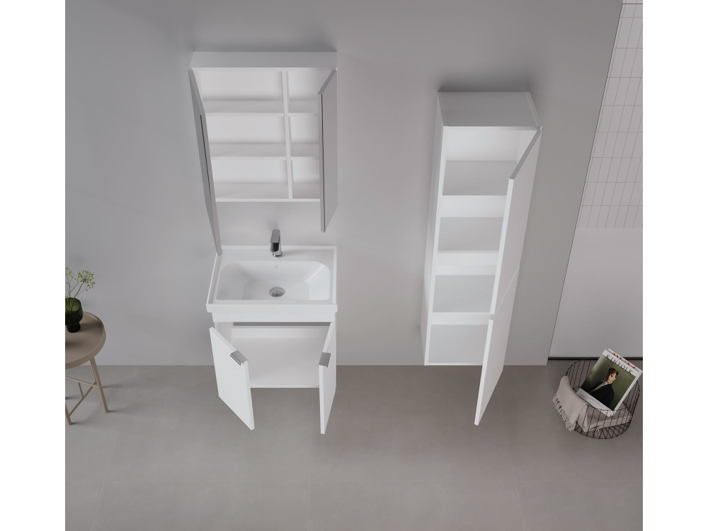Meuble Vasque "Desna 60" - 60 x 45 x 58 cm - Matte White