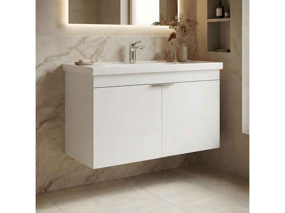 Meuble Vasque "Desna 80" - 80 x 45 x 58 cm - Matte White