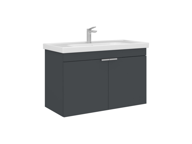 Meuble Vasque "Desna 90" - 90 x 45 x 58 cm - Matte Anthracite