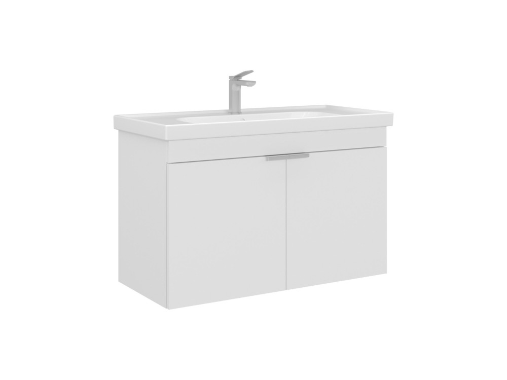 Meuble Vasque "Desna 90" - 90 x 45 x 58 cm - Matte White