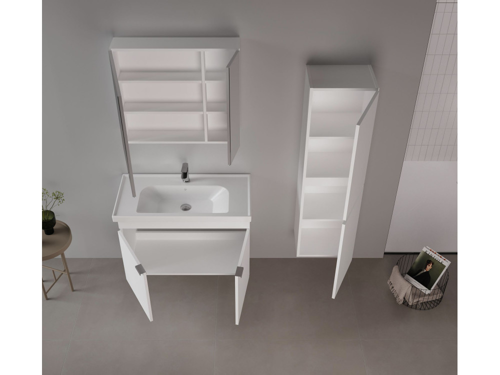 Meuble Vasque "Desna 90" - 90 x 45 x 58 cm - Matte White