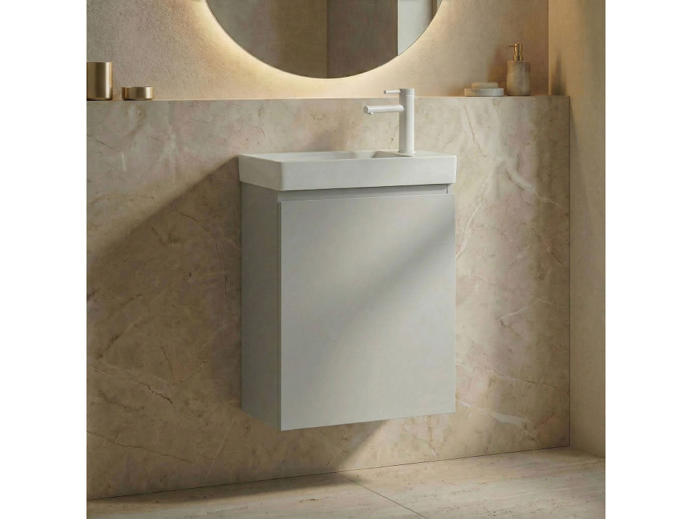 Meuble Vasque "Ferla 40" - 40 x 22 x 50 cm - Matte Cashmere