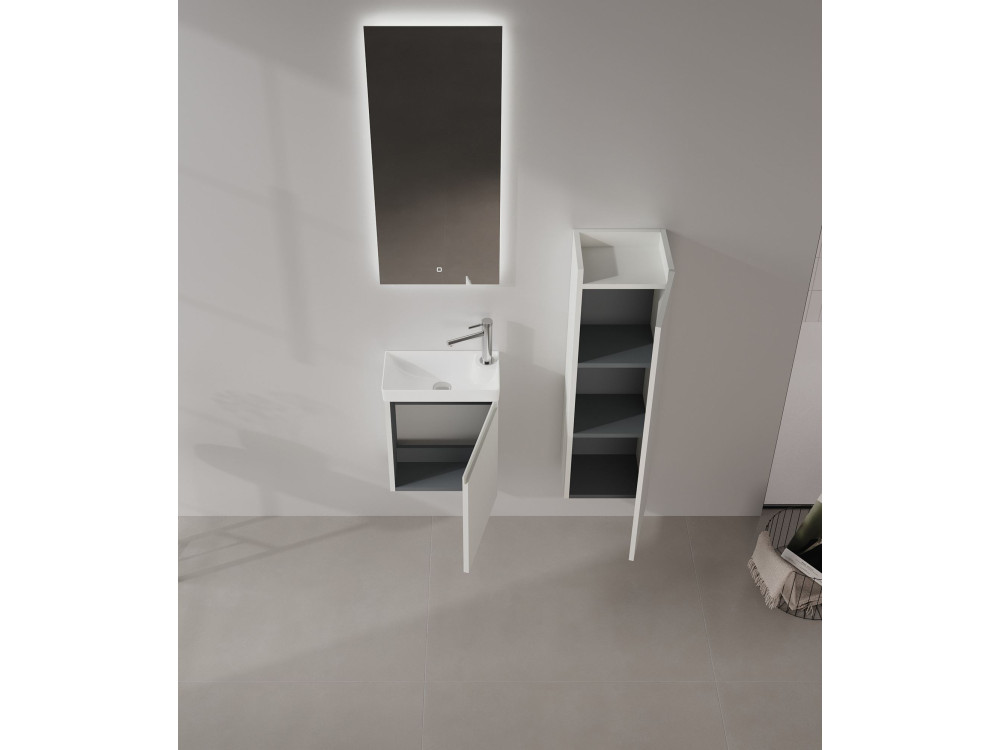 Meuble Vasque "Ferla 40" - 40 x 22 x 50 cm - Matte Cashmere