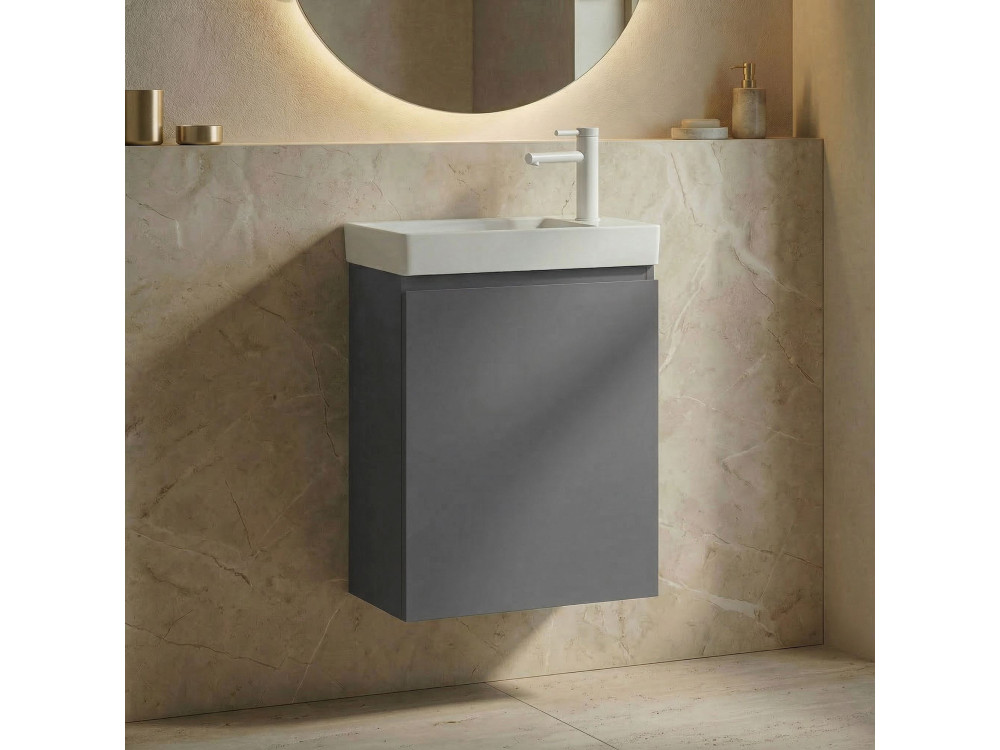 Meuble Vasque "Ferla 40" - 40 x 22 x 50 cm - Matte Grey