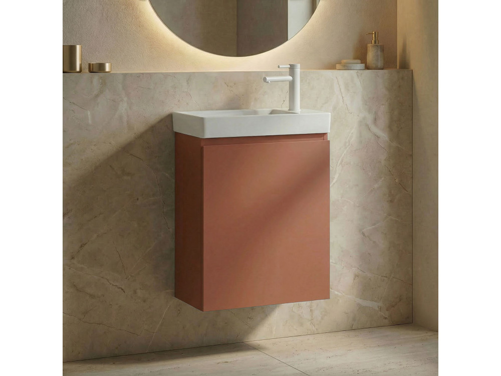 Meuble Vasque "Ferla 40" - 40 x 22 x 50 cm - Matte Cinnamon