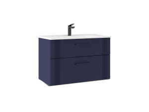 Meuble Vasque "Bari 85 v2" - 85 x 45 x 55 cm - Matte Navy Blue