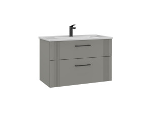 Meuble Vasque "Bari 85 v2" - 85 x 45 x 55 cm - Matte Cashmere
