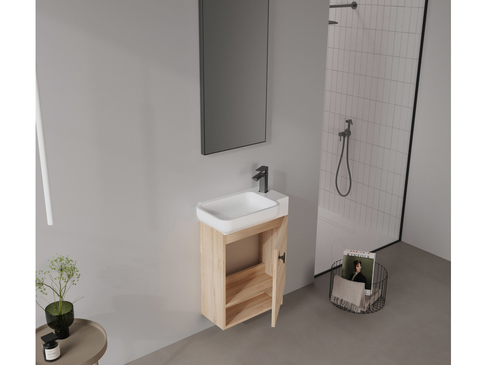 Meuble Vasque "Begonya 55" - 53 x 33 x 75 cm - Oak