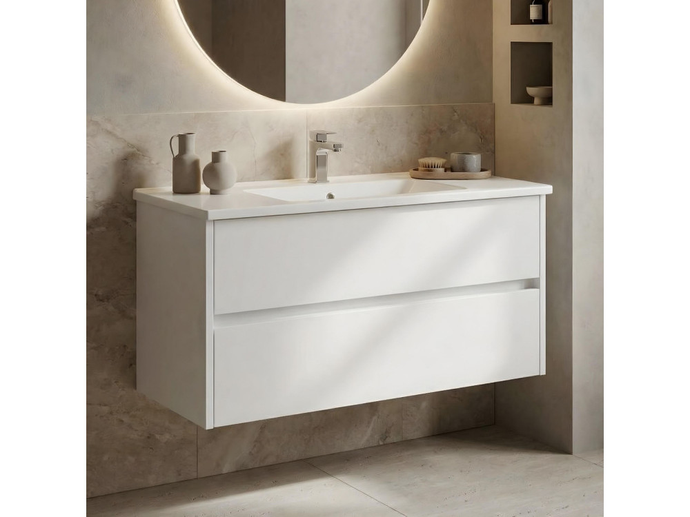 Meuble Vasque "Arno 100" - 100 x 45 x 52 cm - White
