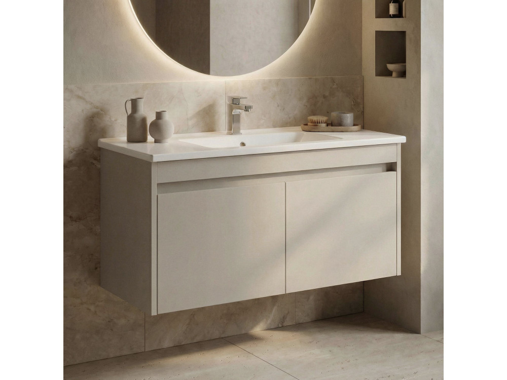Meuble Vasque "Arno 100" - 100 x 45 x 52 cm - Cashmere