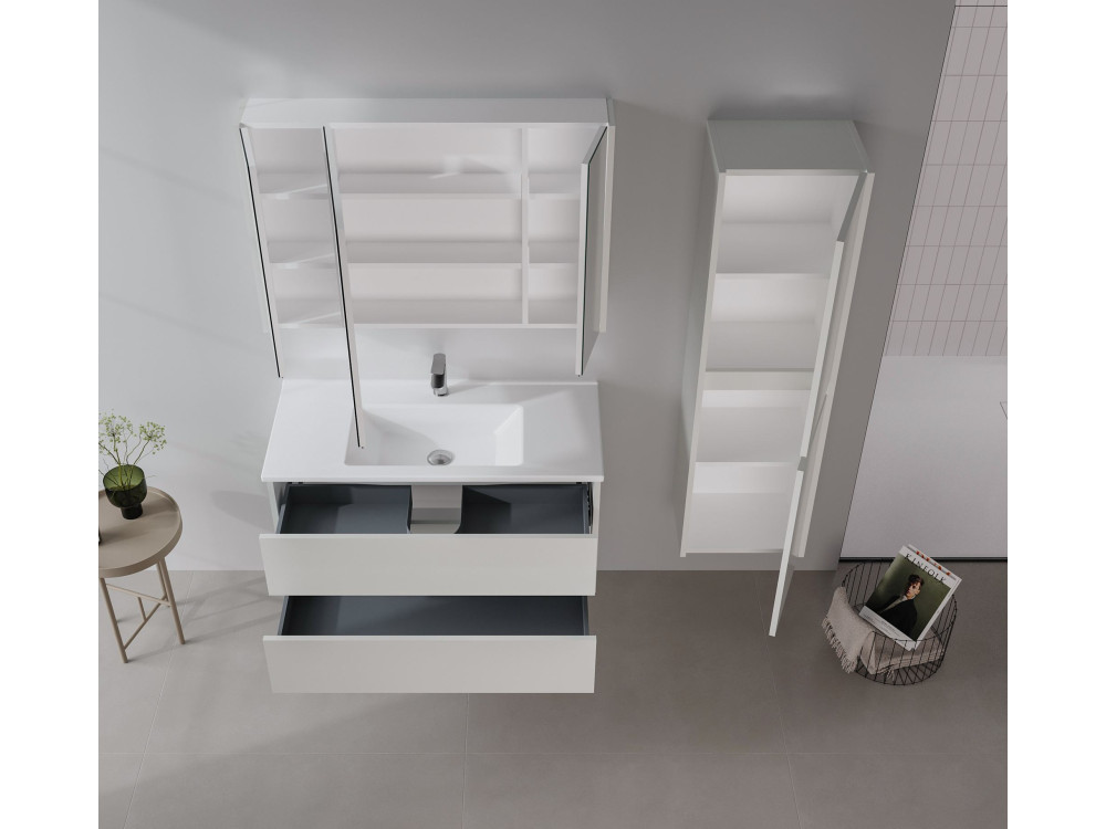 Meuble Vasque "Arno 100" - 100 x 45 x 52 cm - Cashmere