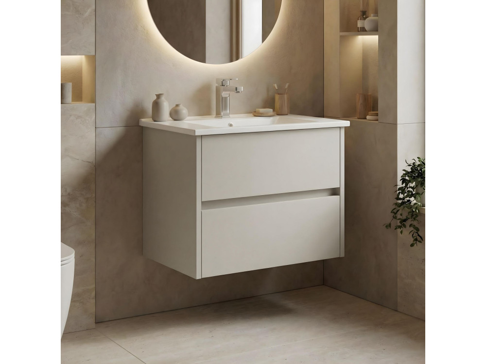 Meuble Vasque "Arno 65" - 65 x 45 x 52 cm - Cashmere