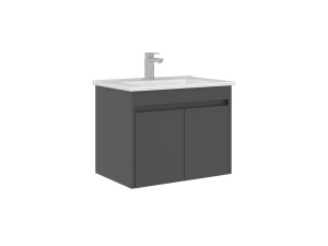 Meuble Vasque "Arno 65" - 65 x 45 x 52 cm - Anthracite
