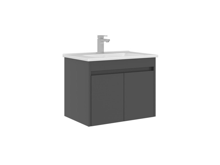 Meuble Vasque "Arno 65" - 65 x 45 x 52 cm - Anthracite