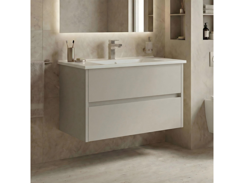 Meuble Vasque "Arno 85" - 85 x 45 x 52 cm - Cashmere