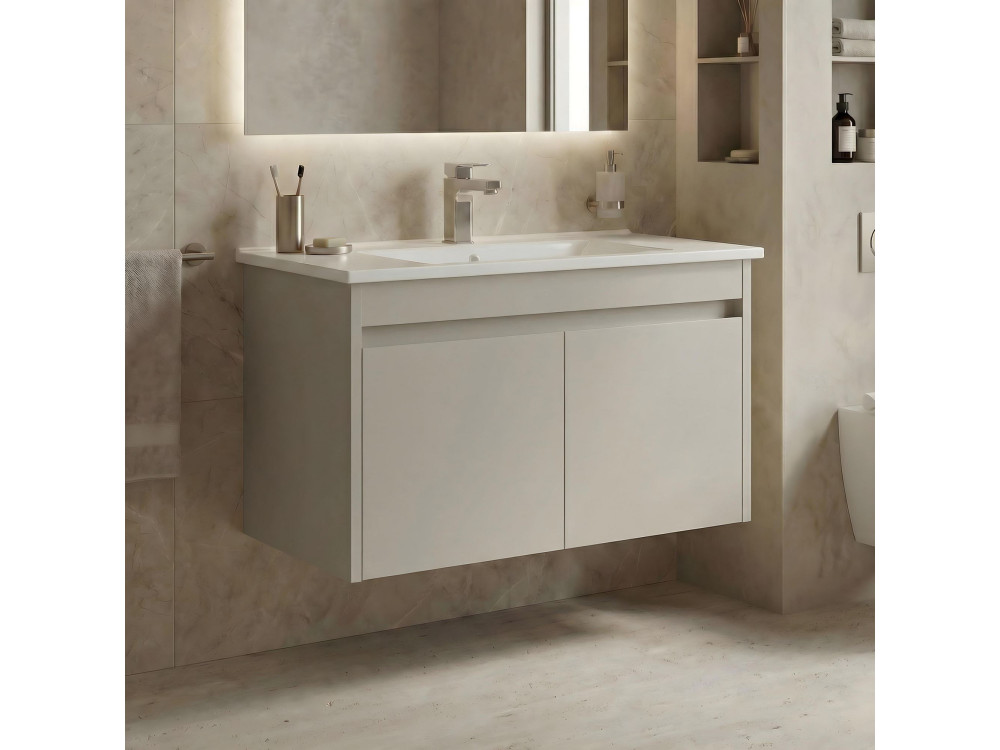Meuble Vasque "Arno 85" - 85 x 45 x 52 cm - Cashmere