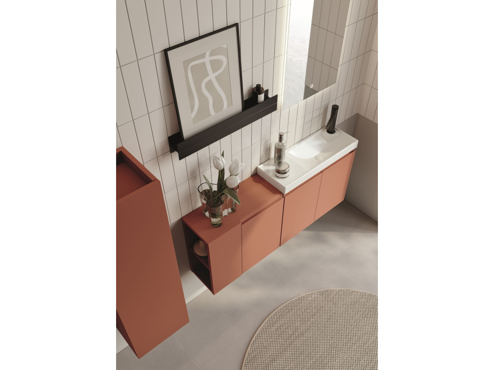 Meuble Vasque "Ferla 110" - 110 x 22 x 45 cm - Matte Cinnamon
