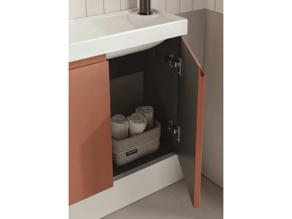Meuble Vasque "Ferla 110" - 110 x 22 x 45 cm - Matte Cinnamon