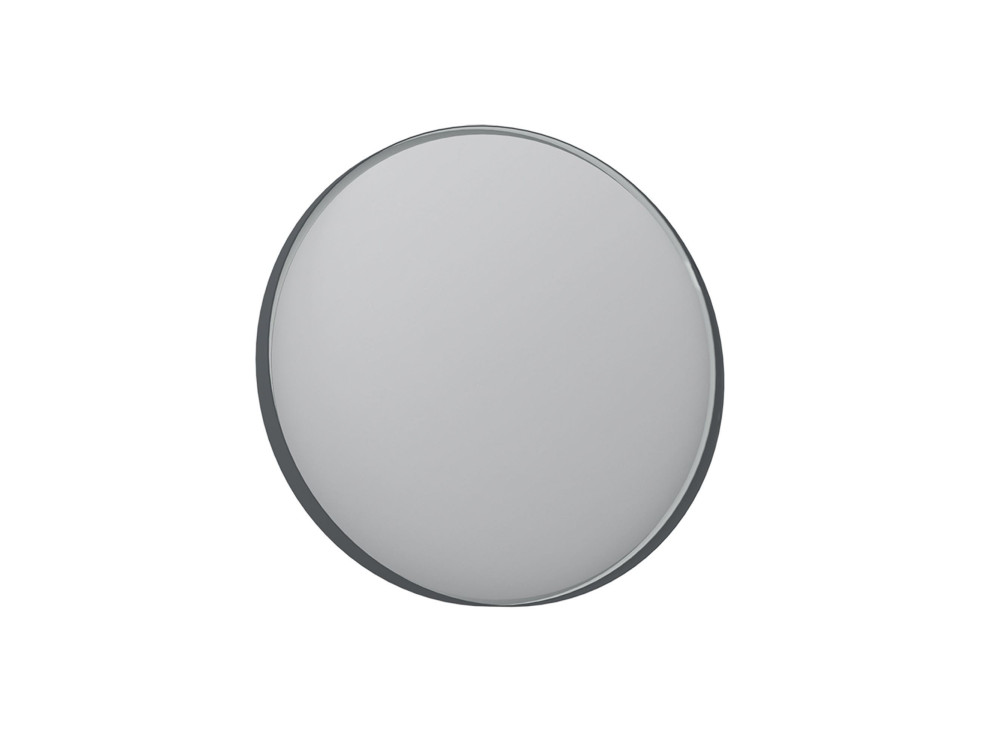 Miroir Décoratif en Bois "Moonlight 90 v2" - 90 x 7 x 90 cm - Matte Anthracite