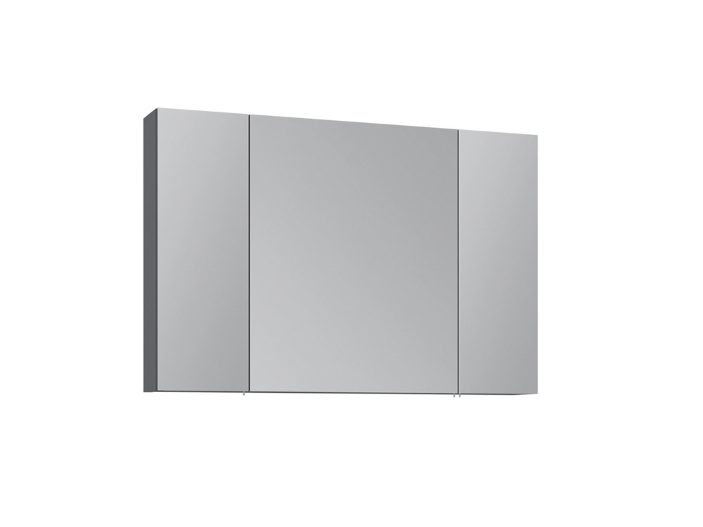 Meuble Salle de Bain avec Miroir "Nuvola 100 v2" - 97 x 16 x 66 cm - Anthracite