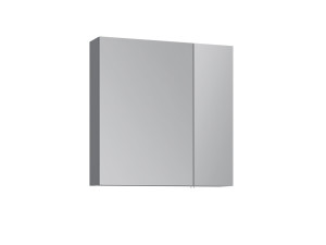 Meuble Salle de Bain avec Miroir "Nuvola 60 v2" - 66 x 16 x 60 cm - Grey