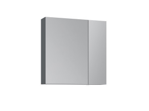 Meuble Salle de Bain avec Miroir "Nuvola 60 v2" - 66 x 16 x 60 cm - Anthracite