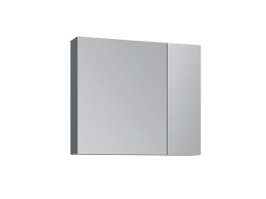 Meuble Salle de Bain avec Miroir "Nuvola 80 v2" - 75 x 16 x 66 cm - Anthracite