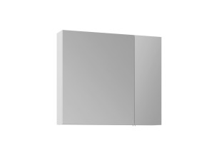Meuble Salle de Bain avec Miroir "Nuvola 80 v2" - 75 x 16 x 66 cm - White