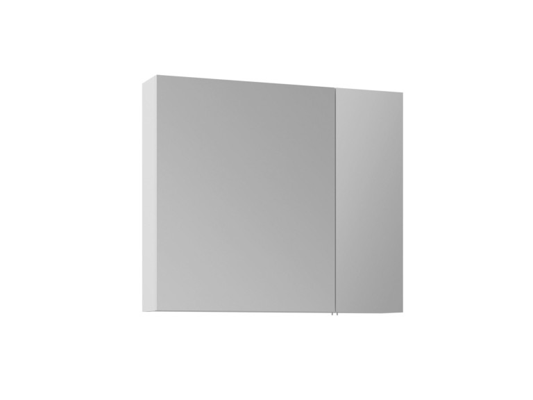 Meuble Salle de Bain avec Miroir "Nuvola 80 v2" - 75 x 16 x 66 cm - White