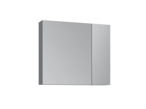 Meuble Salle de Bain avec Miroir "Nuvola 80 v2" - 75 x 16 x 66 cm - Grey