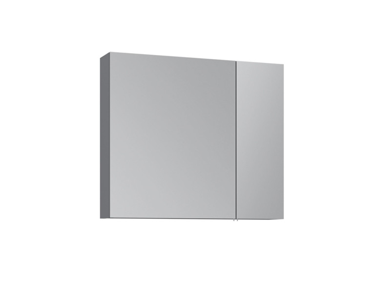Meuble Salle de Bain avec Miroir "Nuvola 80 v2" - 75 x 16 x 66 cm - Grey