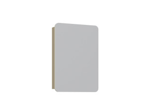 Meuble Salle de Bain avec Miroir "Orbit 50" - 50 x 16 x 71 cm - Mink