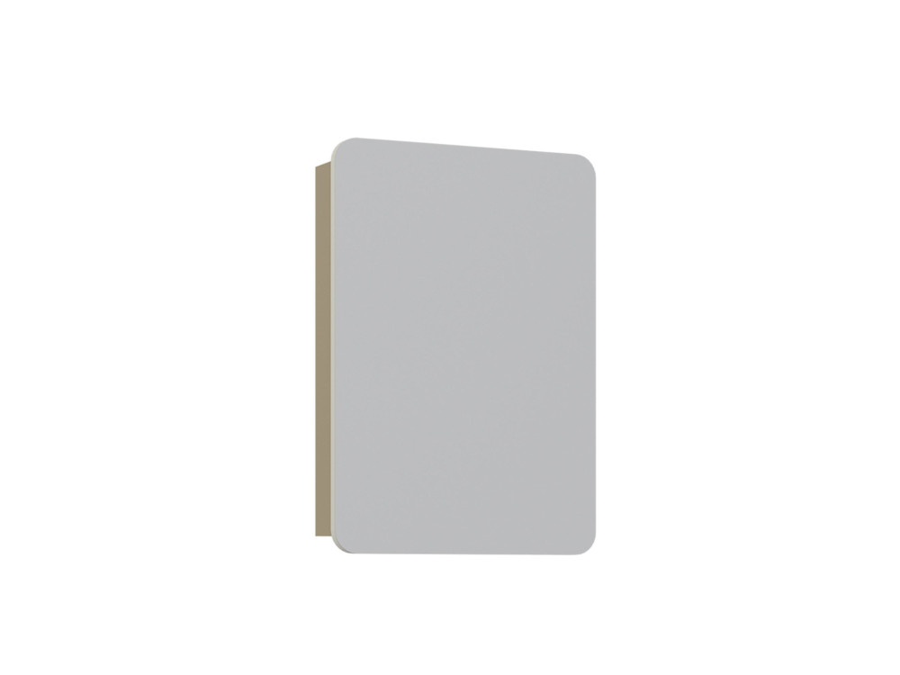 Meuble Salle de Bain avec Miroir "Orbit 50" - 50 x 16 x 71 cm - Mink