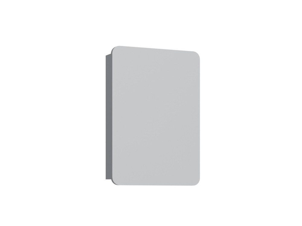 Meuble Salle de Bain avec Miroir "Orbit 50" - 50 x 16 x 71 cm - Grey